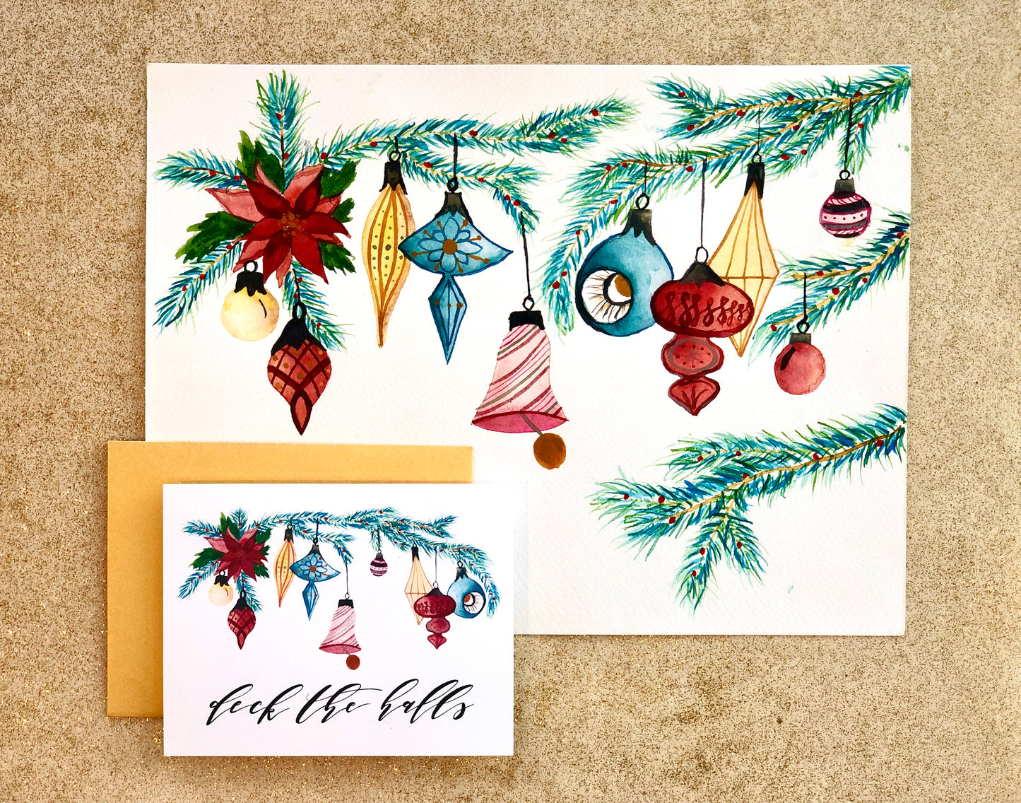 Vintage Ornament Holiday Card