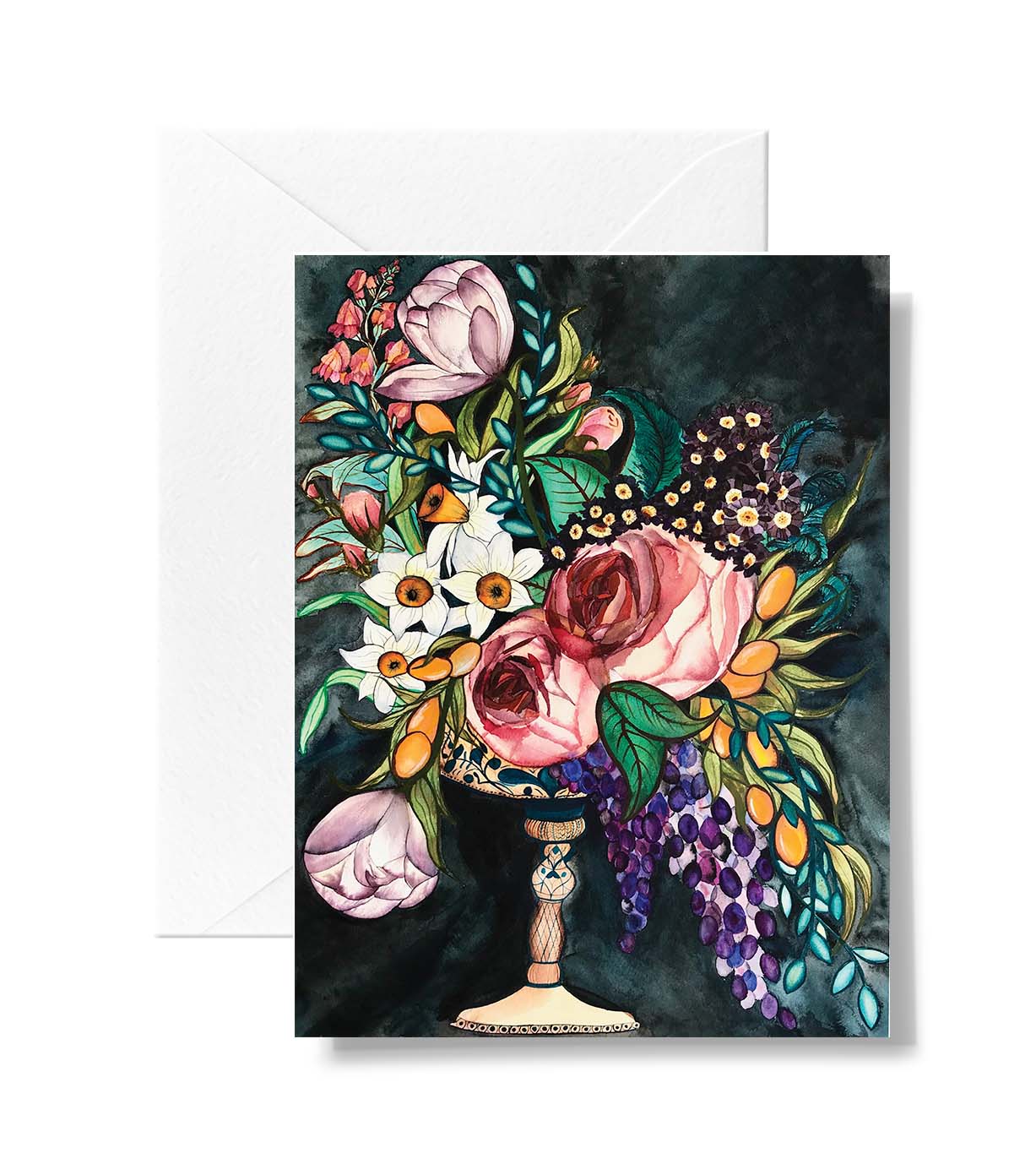 Large Floral Arrangement Card